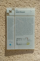 Nyons - Church of Saint Vincent Sign